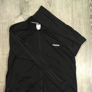 Adidas Track Jacket, Black on Black, Size XL